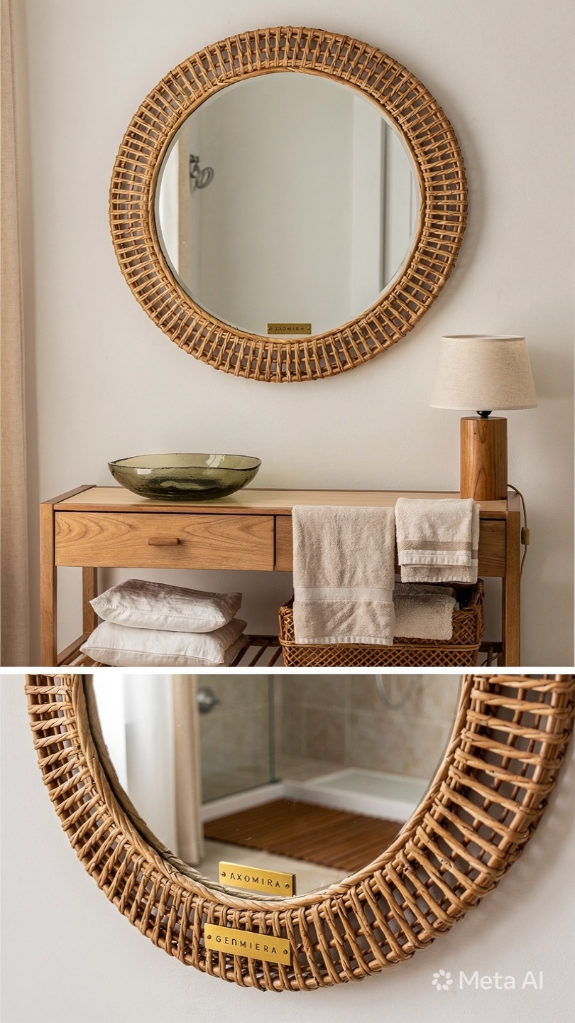Rattan Wall Mirror